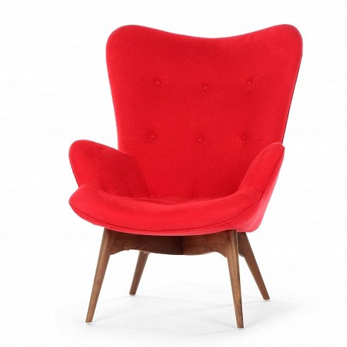 Кресло Contour бордового цвета