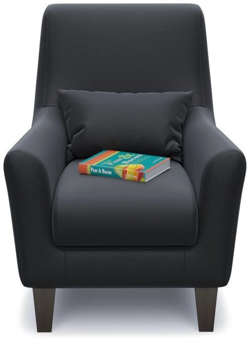 Кресло Либерти Блэк черного цвета - купить Интерьерные кресла по цене 11724.0