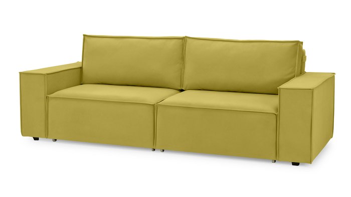 Прямой диван-кровать Софт 2 горчичного цвета - купить Прямые диваны по цене 54300.0