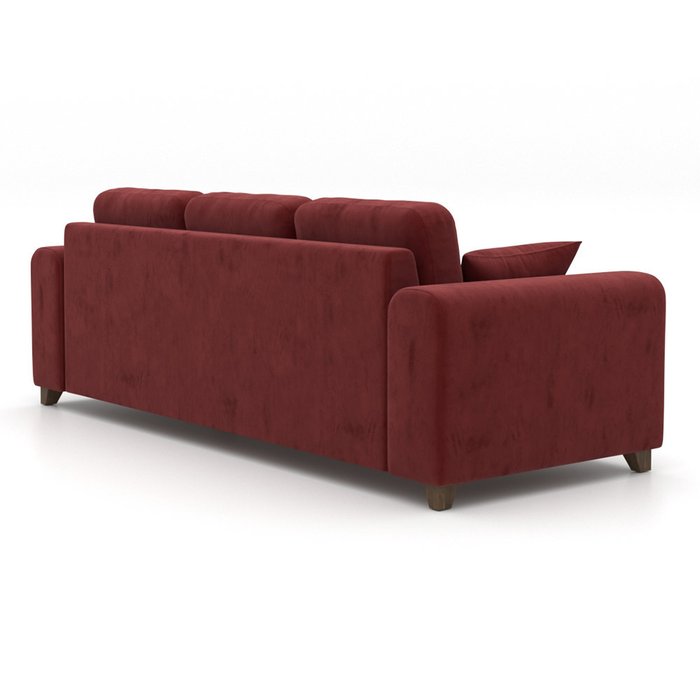 Диван-кровать Vittorio EKL трехместный бордовый - лучшие Прямые диваны в INMYROOM