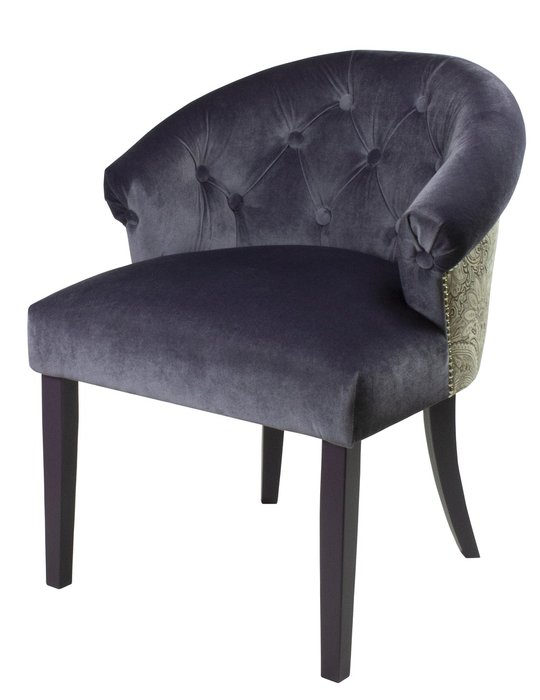 Стул-кресло мягкий Adina фиолетового цвета