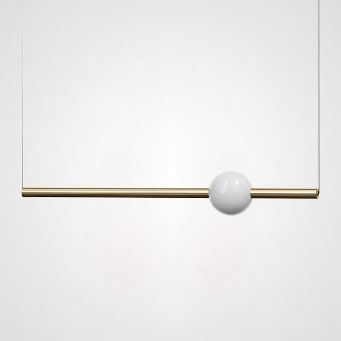 Подвесной светильник Broom Orion Globe Light L с белым плафоном 