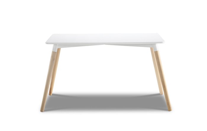 Обеденный стол с белой столешницей - купить Обеденные столы по цене 22300.0
