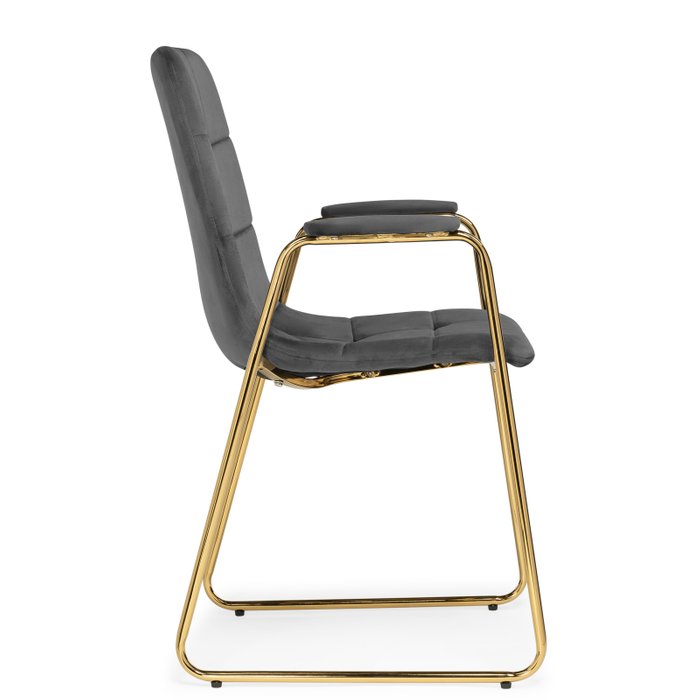Стул с подлокотниками Lana серого цвета - лучшие Обеденные стулья в INMYROOM