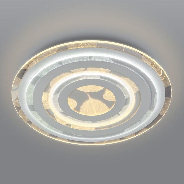 Потолочный светодиодный светильник с пультом управления 90220/1 белый Floris