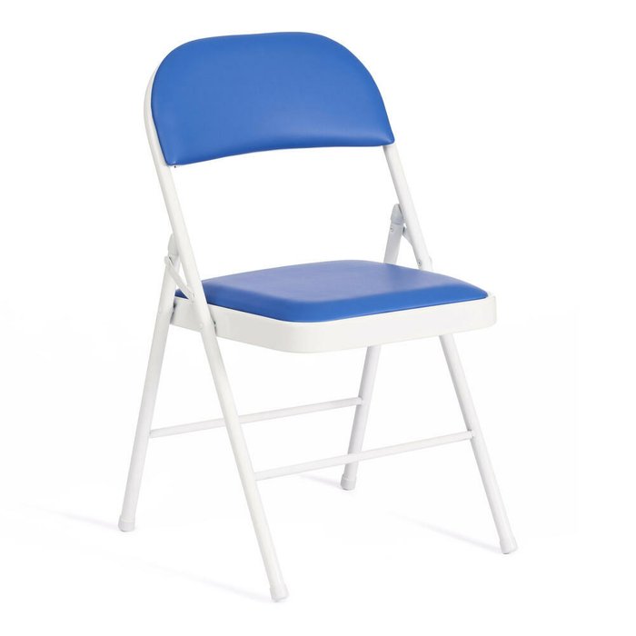 Набор из шести стульев Folder сине-белого цвета - купить Обеденные стулья по цене 13380.0