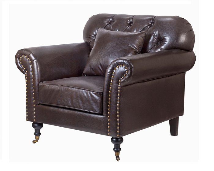 Классические кресла Kavita brown коричневого цвета - купить Интерьерные кресла по цене 55170.0