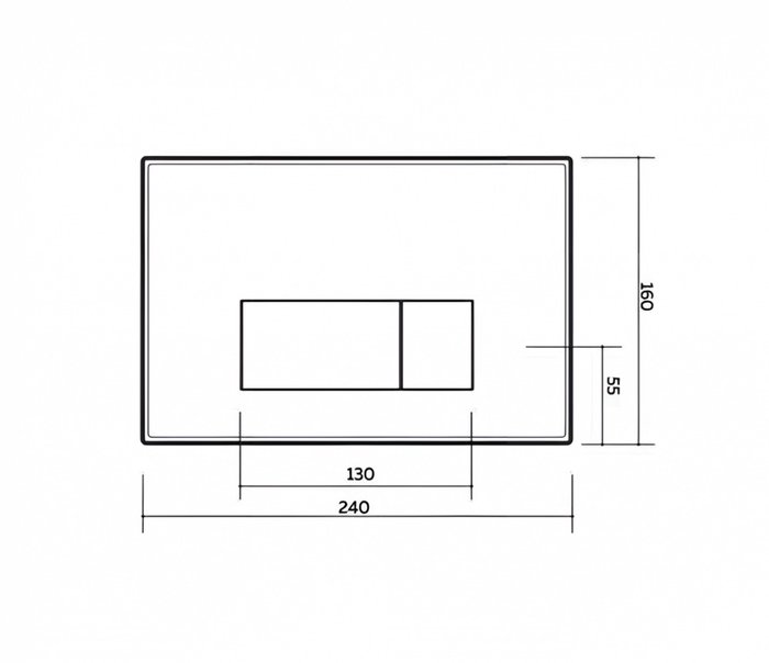 Кнопка смыва Rettangolo - лучшие Кнопка смыва в INMYROOM