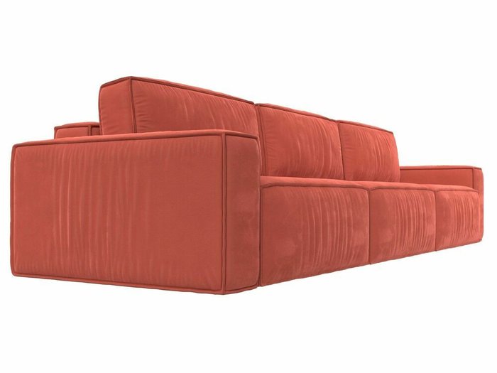 Диван-кровать Прага Классик лонг кораллового цвета - лучшие Прямые диваны в INMYROOM