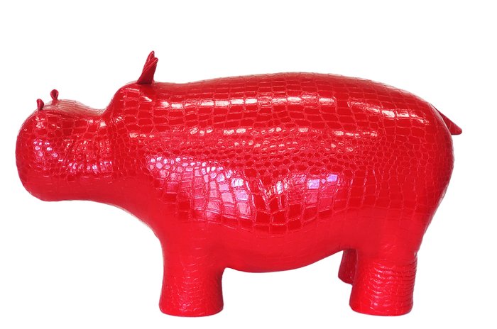 Пуф-игрушка Бегемот красного цвета - купить Пуфы по цене 7148.0