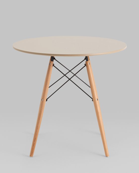 Обеденный стол Dsw Eames бежевого цвета - лучшие Обеденные столы в INMYROOM
