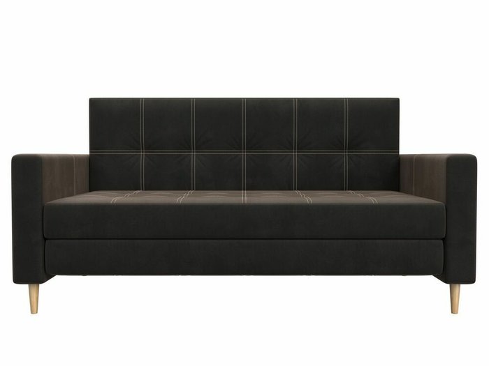 Диван-кровать Лига 038 темно-коричневого цвета - купить Прямые диваны по цене 34999.0