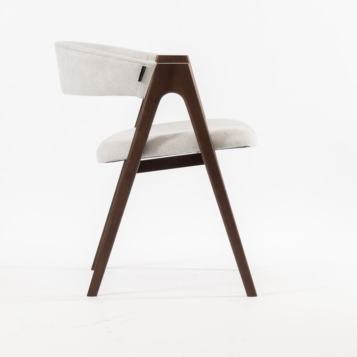Стул Дублин коричнево-серого цвета - лучшие Обеденные стулья в INMYROOM