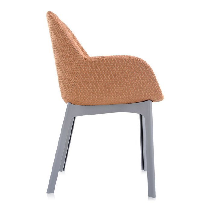 Стул Clap серо-оранжевого цвета - лучшие Обеденные стулья в INMYROOM