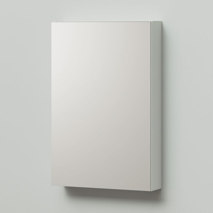 Зеркальный шкаф Александра 50 белого цвета - купить Полки по цене 4090.0