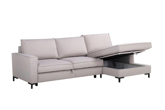 Угловой диван-кровать Турку бежевого цвета - лучшие Угловые диваны в INMYROOM