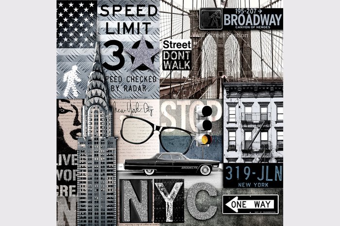 Репродукция NYC Street Репродукция NYC Street