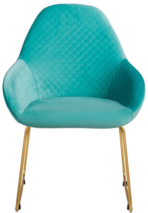 Стул с подлокотниками Kent светло-зеленого цвета - лучшие Обеденные стулья в INMYROOM