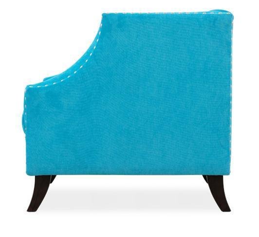 Кресло Оберхауз голубого цвета - лучшие Интерьерные кресла в INMYROOM