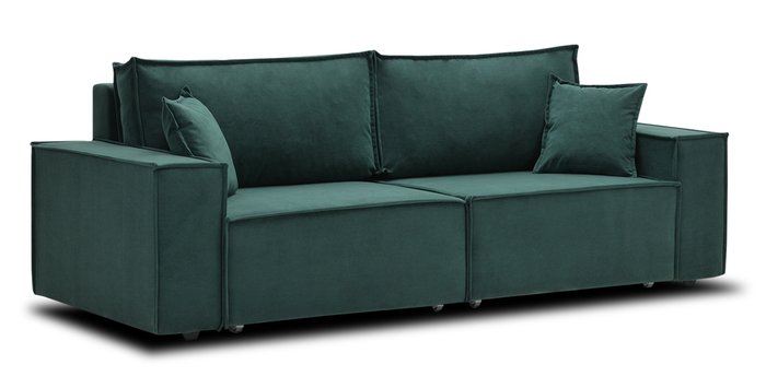Диван-кровать Фабио зеленого цвета - купить Прямые диваны по цене 27020.0