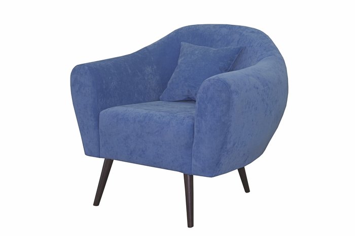 Кресло Fermata синего цвета - купить Интерьерные кресла по цене 33880.0
