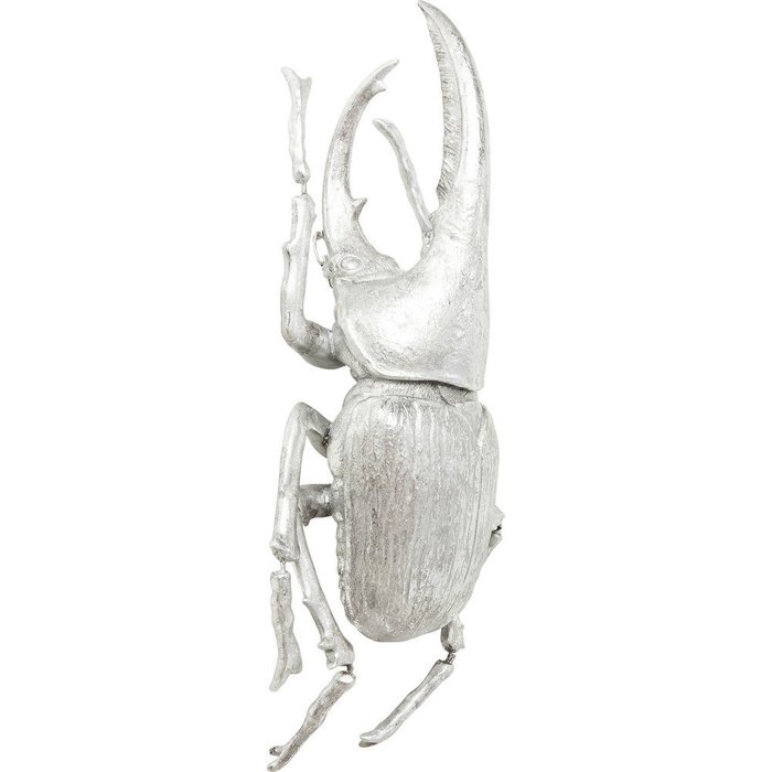 Украшение настенное Herkules Beetle серебряного цвета - купить Декор стен по цене 21390.0