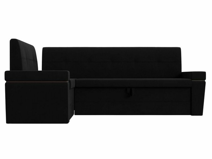 Угловой диван-кровать Деметра черного цвета левый угол - купить Угловые диваны по цене 43999.0
