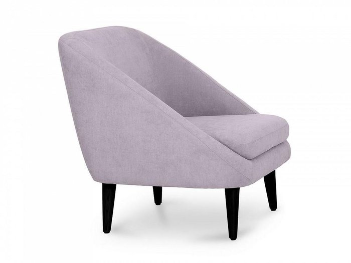 Кресло Corsica лилового цвета с черными ножками  - лучшие Интерьерные кресла в INMYROOM