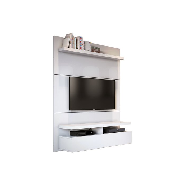 Настенная ТВ панель Home city белого цвета - купить Тумбы для ТВ по цене 22299.0