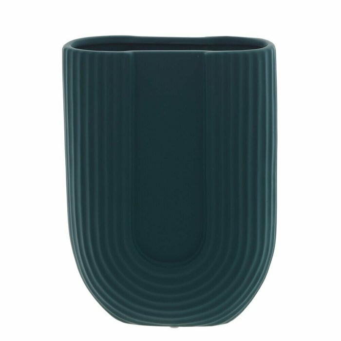 Керамическая ваза синего цвета