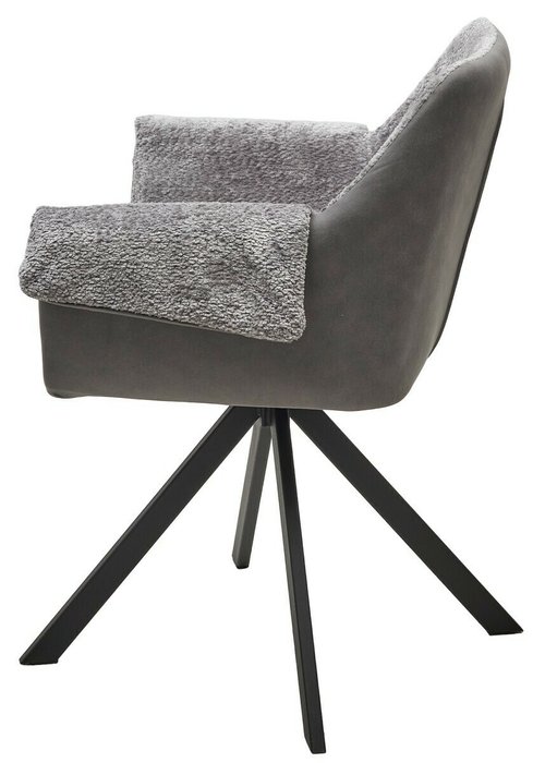 Стул вращающийся Элефант серого цвета - купить Обеденные стулья по цене 14100.0