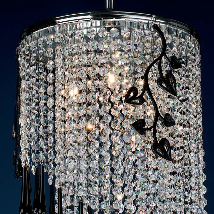 Подвесной светильник Renzo Del Ventisette  с подвесками из муранского стекла  - купить Подвесные люстры по цене 81190.0