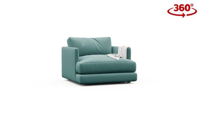 Кресло Ибица голубого цвета - лучшие Интерьерные кресла в INMYROOM