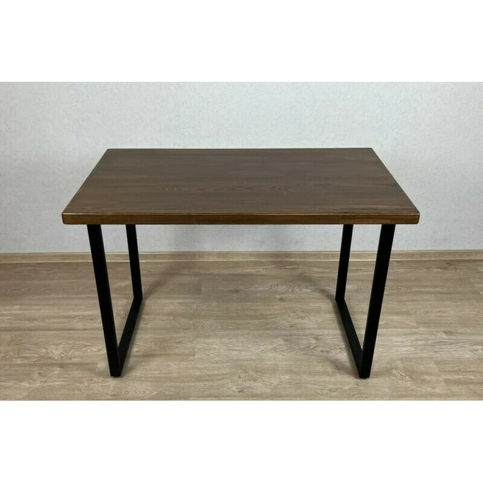 Стол обеденный Loft 90х60 со столешницей из массива сосны цвета темный дуб - купить Обеденные столы по цене 13284.0
