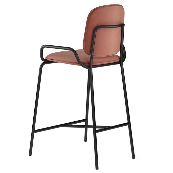 Стул полубарный Ror темно-красного цвета - лучшие Барные стулья в INMYROOM