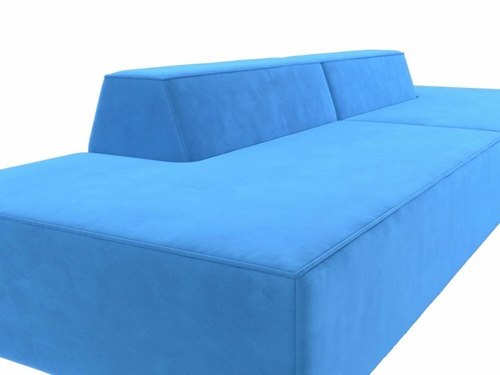 Прямой модульный диван Монс Лофт голубого цвета - лучшие Прямые диваны в INMYROOM