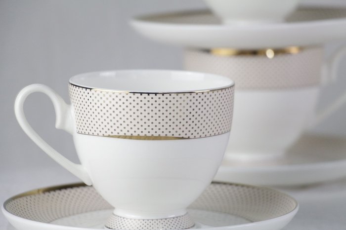 Чайный сервиз Bianko 17 Pcs tea Set из фарфора  - купить Сервизы по цене 8800.0