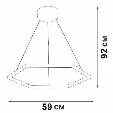 Подвесной светодиодный светильник черного цвета - купить Подвесные светильники по цене 8314.0