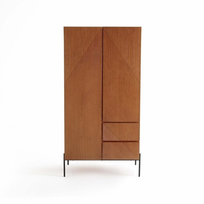 Шкаф с дверками Lodge коричневого цвета - купить Шкафы распашные по цене 101024.0