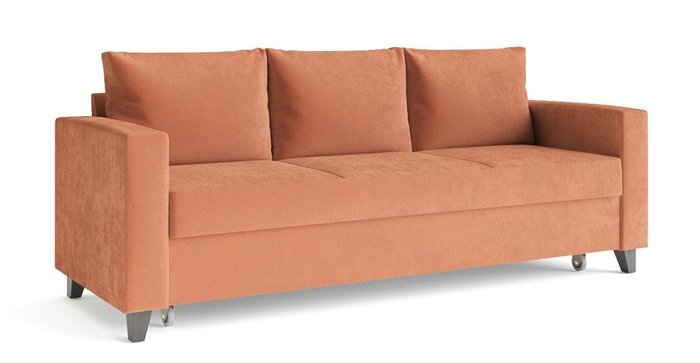 Диван-кровать Эмилио оранжевого цвета - купить Прямые диваны по цене 41381.0