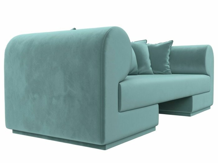 Прямой диван Кипр бирюзового цвета - лучшие Прямые диваны в INMYROOM