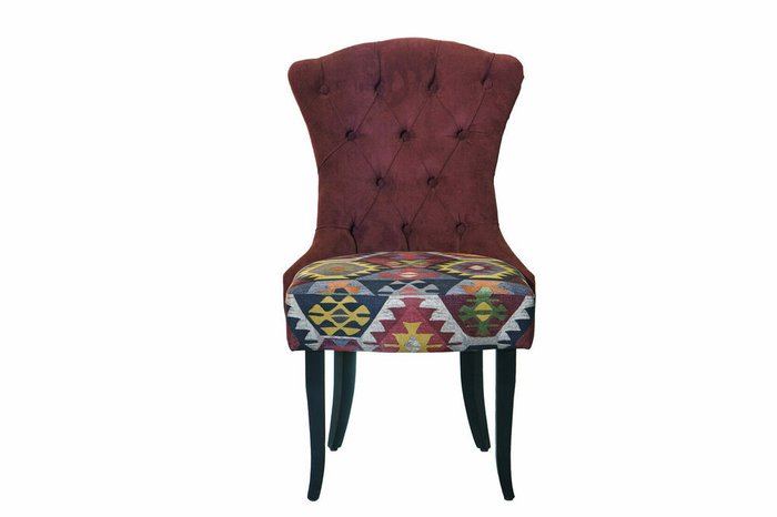 Стул Честер бордового цвета  - купить Обеденные стулья по цене 14091.0