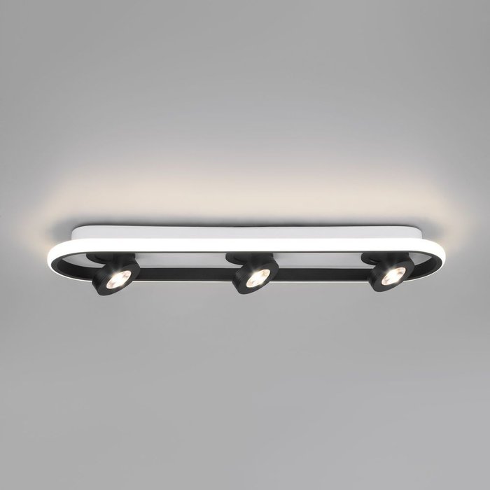 Потолочный светодиодный светильник 20123/3 LED белый/черный Slam - лучшие Потолочные светильники в INMYROOM