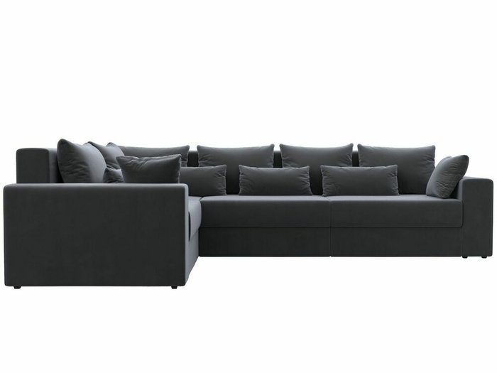 Угловой диван-кровать Майами Long темно-серого цвета левый угол - купить Угловые диваны по цене 88999.0
