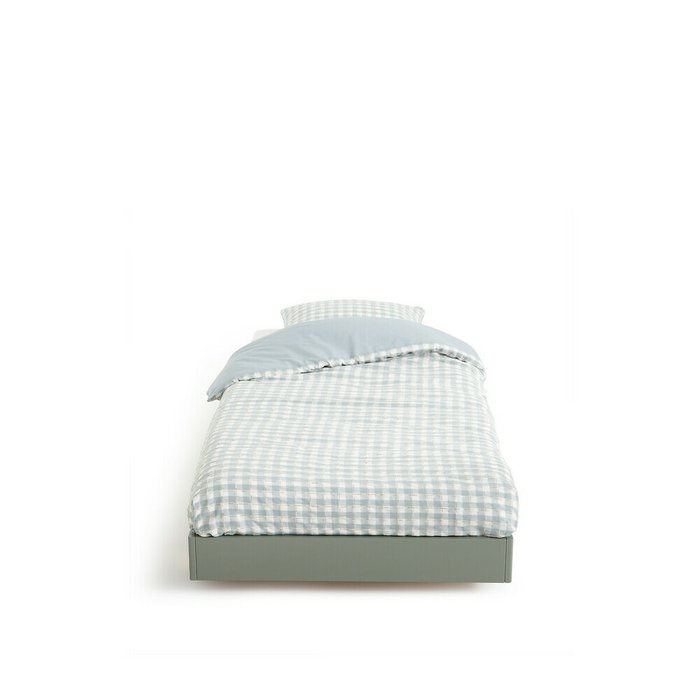 Кровать Pila 90x190 серого цвета без подъемного механизма - купить Одноярусные кроватки по цене 23100.0