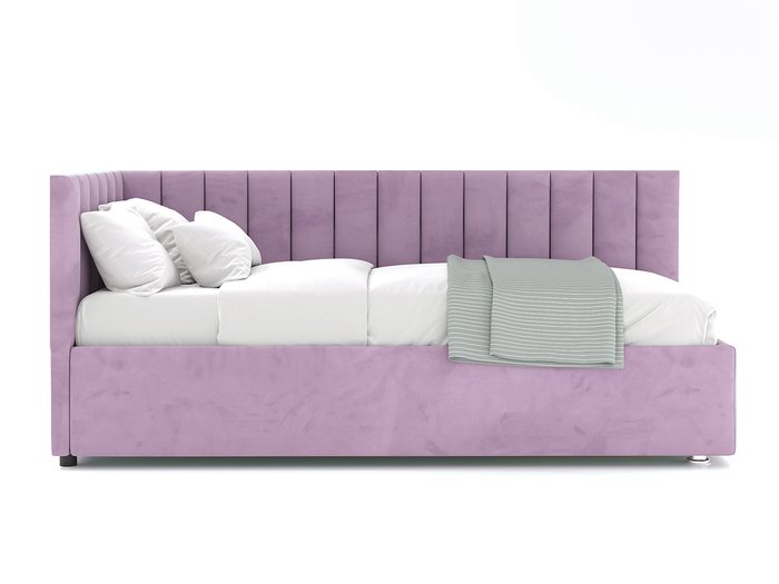 Кровать Negga Mellisa 90х200 сиреневого цвета с подъемным механизмом левая - купить Кровати для спальни по цене 49200.0