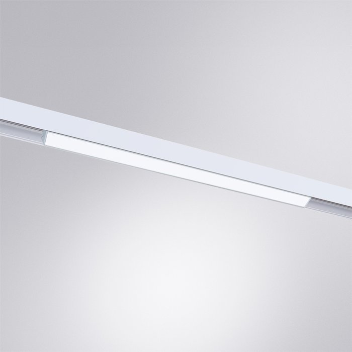 Магнитный трековый светильник Linea белого цвета - купить Трековые светильники по цене 3800.0