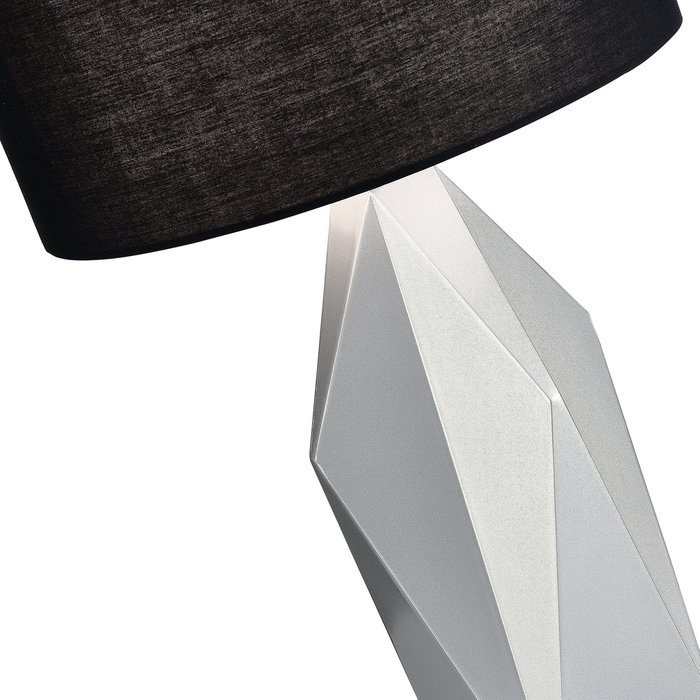 Настольная лампа Marioni черно-серебристого цвета - лучшие Настольные лампы в INMYROOM