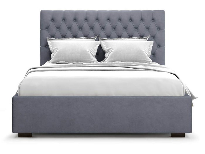 Кровать Nemi  без подъемного механизма 180х200 серого цвета