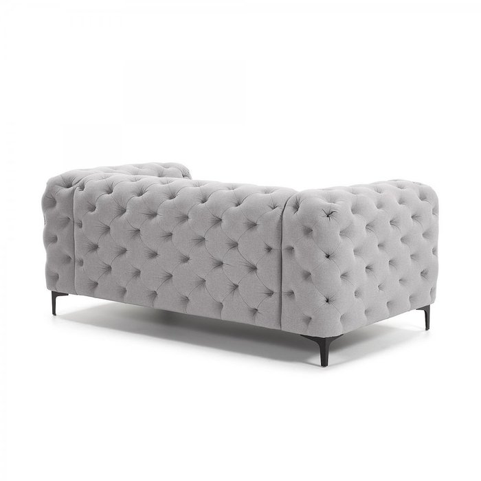 Диван Maisha двухместный светло-серого цвета - лучшие Прямые диваны в INMYROOM